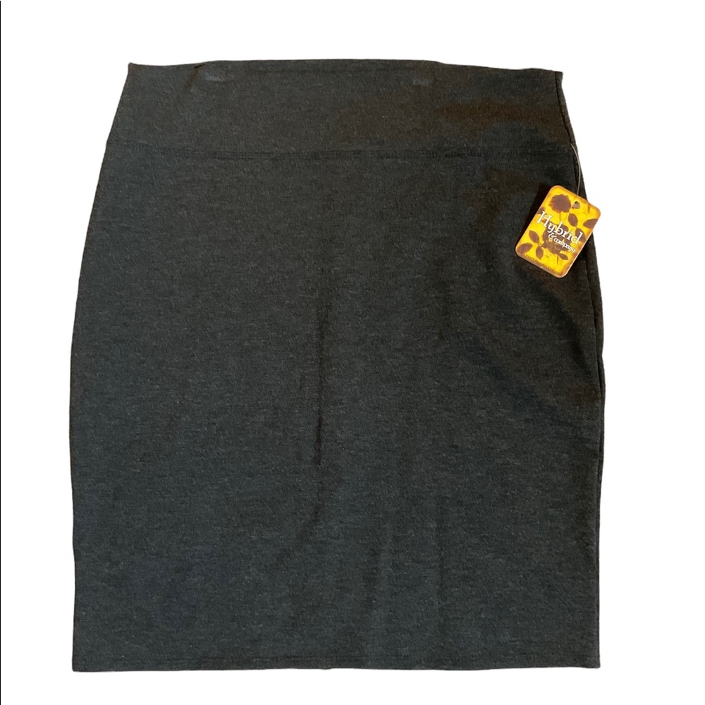 Hybrid & Company Charcoal Grey Pencil Skirt